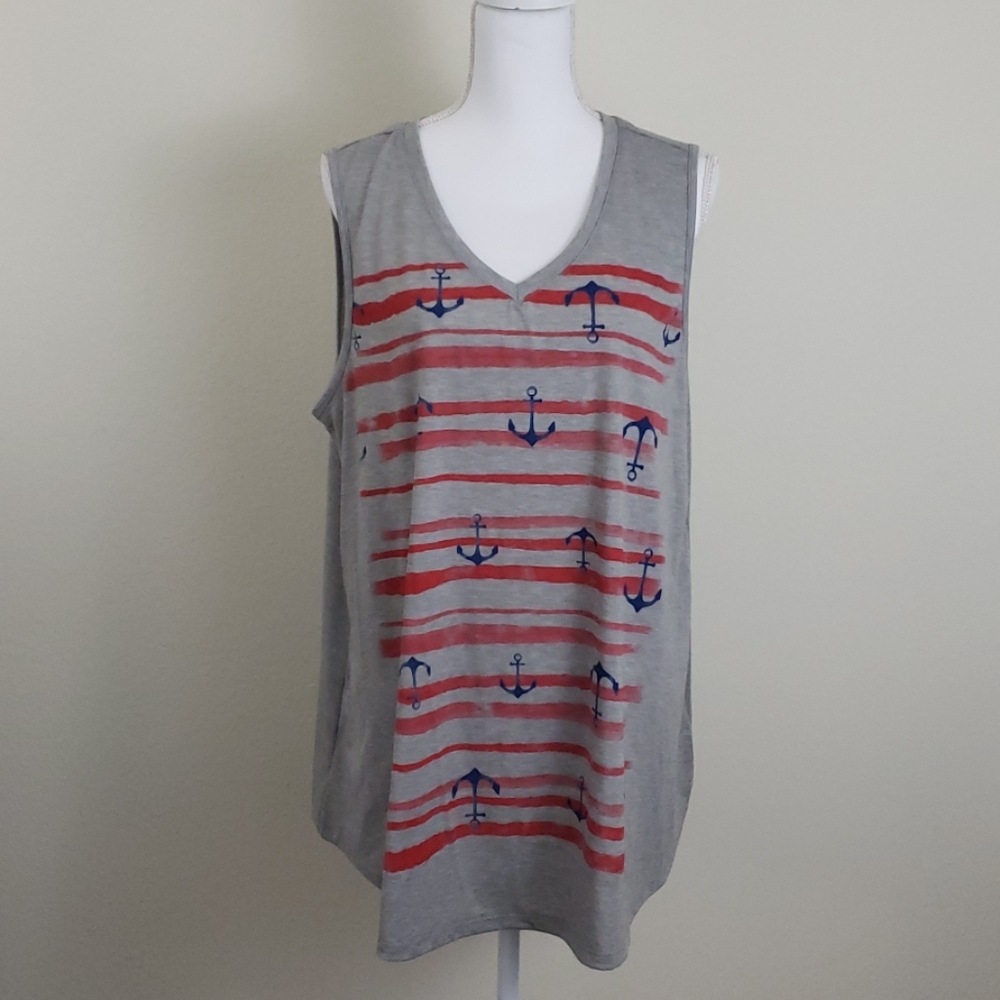 MORGAN TAYLOR 1X GRAY TANK TOP